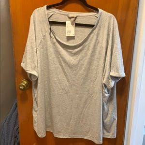 Grey cuffed sleeve shirt NEVER WORN